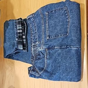 Women's Double L® Jeans, Ultra-High Rise Tapered Leg Flannel-Lined 18 tall